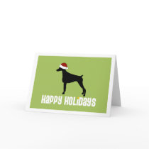 Doberman Pinscher Santa Hat cards by purelypups Doberman Pinscher Santa Hat cards