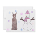 Doberman Pinscher &amp; Snowman Announcements