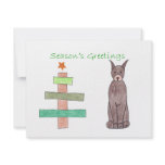 Doberman Pinscher Stick Tree Personalized Announcements