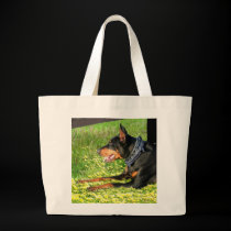 Doberman Pinscher tote bag bags