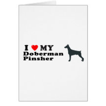Doberman Pinsher Card