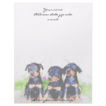 Doberman puppies letterhead by ritmoboxer Doberman puppies letterhead