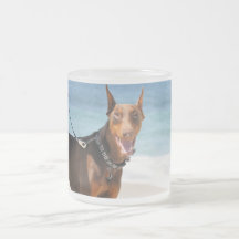 Doberman - Red - Bad to the Bone Mugs