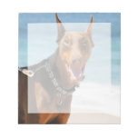 Doberman - Red - Bad to the Bone Notepads
