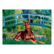 Doberman (red) - Bridge cards by masterpiecedogs Doberman (red) - Bridge cards
