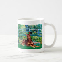 Doberman (red) - Bridge Mug