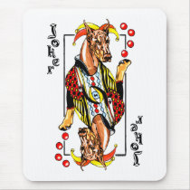 Doberman Red Joker mousepads