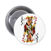 Doberman Red Joker buttons
