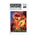 Doberman (red) - Mandolin Angel postage by masterpiecedogs Doberman (red) - Mandolin Angel postage