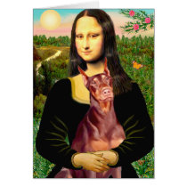 Doberman (red) - Mona Lisa cards