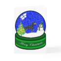 doberman snow globe cards by TheDogShop doberman snow globe cards