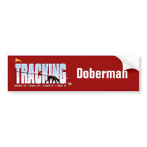 Doberman Tracking Bumper Stickers