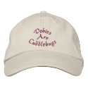Dobies Are Cuddlebugs Embroidered Baseball Cap embroidered hats by SmilinEyesTreasures Dobies Are Cuddlebugs Embroidered Baseball Cap embroidered hats