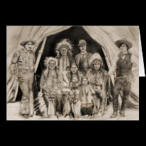 Doc Carver's Wild West Show cards