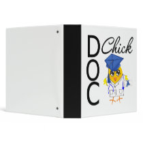 Doc Chick Medical School Grad 3 Ring Binders