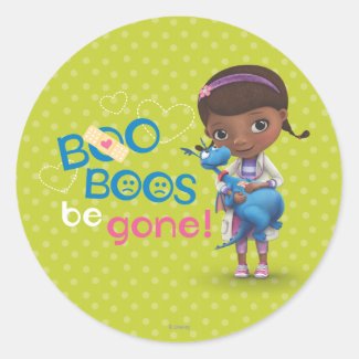 Doc McStuffins and Stuffy - Boo Boos Be Gone Round Stickers