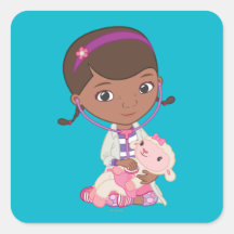 Doc McStuffins Holding Lambie Stickers