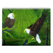 Doce meses de pájaros y de mariposas calendarios de pared