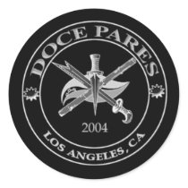 doce pares logo black sticker