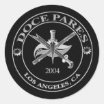 doce pares logo black sticker
