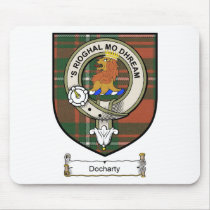 Docharty Clan Crest / Clan Badge & Tartan mousepads by clan_badges Docharty Clan Crest / Clan Badge & Tartan mousepads