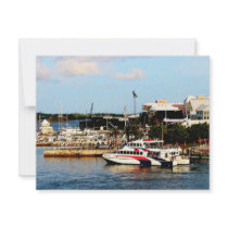 Dock at King's Wharf Bermuda Personalized Invite