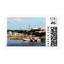 Dock at King's Wharf Bermuda Postage Stamp