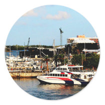 Dock at King's Wharf Bermuda Stickers