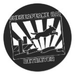 Dock Jumping Chesapeake Bay Retriever stickers