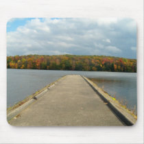 Dock/Lake Fall Design Mousepad by pammys Dock/Lake Fall Design Mousepad