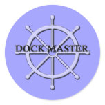 Dock Master Ship Wheel Sticker 2