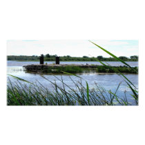 Dock Ruins Custom Photo Card