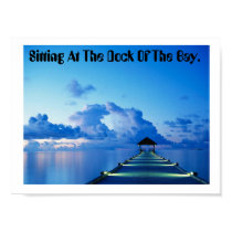 Dock, Sitting At The Dock Of The Bay. posters