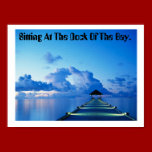 Dock, Sitting At The Dock Of The Bay. posters