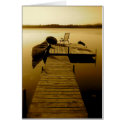 Dock Sunset Card
