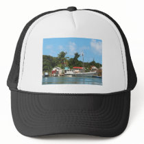 Docked Boats Antigua Mesh Hat