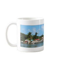 Docked Boats Antigua Mugs