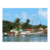 Docked Boats at Antigua posters