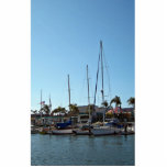 Docked boats photo sculpture