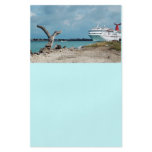 docked cruise shiop flyers