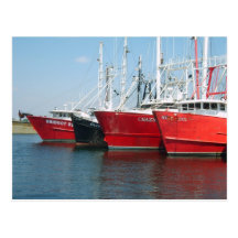 Docked Fishing Vessels Postcards