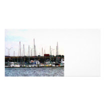 Docked Norfolk VA Personalized Photo Card