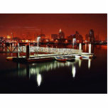 Docks Boats Night Skyline Photo Cut Outs