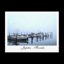 Dockside at Sunrise Postcard