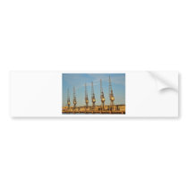 Dockside cranes bumper stickers