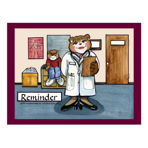 Doctors Office Reminder Postcards & Postcard Template Designs