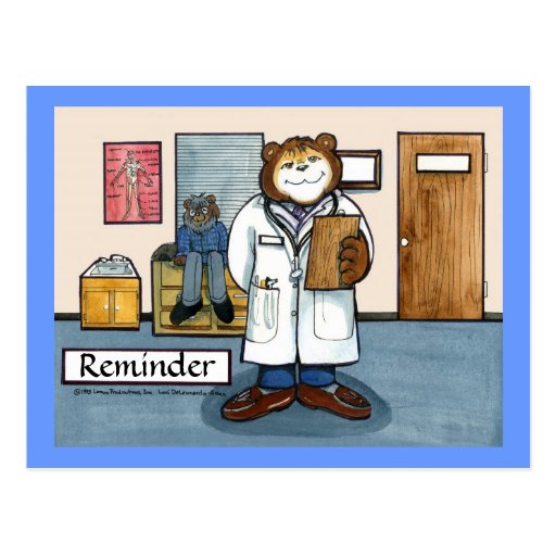 Doctors Office Reminder Postcards & Postcard Template Designs