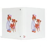doctor bear tending patient vinyl binders
