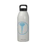 Doctor Blue Caduceus Reusable Water Bottles
