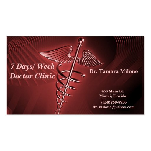 Doctor Business Card (front side)